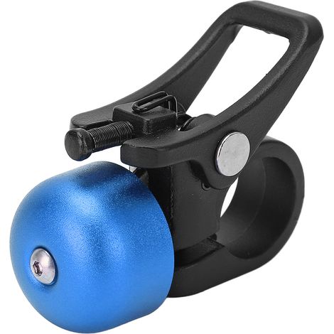 Scooter-Klingel, Hochleistungs-Feder-Fahrradlenkerhupe aus leichter Aluminiumlegierung für Elektroroller (Blau).
