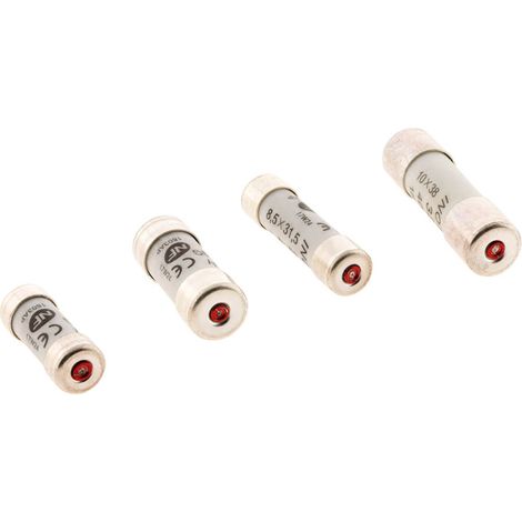 Lot de 6 fusibles 1x10A 3x16A 1x20A 1x32A - avec voyant NF - Zenitech (1/3)