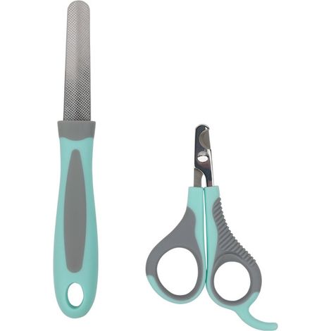 Ensemble coupe-ongles et lime - Coupe-ongles pour chats - Convient aux chats, chiens, lapins et oiseaux - Lames tranchantes en acier inoxydable - Poignées antidérapantes - Outils de nettoyage et de to (1/4)