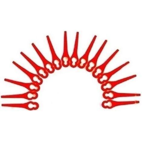 pair Lames en plastique - Florabest - Lot de 100 - Gros trou 10mm - Petit trou 5mm - 83mm de longueur (1/4)