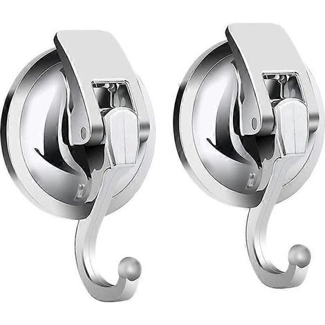 Vacuum Suction Cup Hooks (2 Pack) For Kitchen Bathroom Organization-- (1/5)