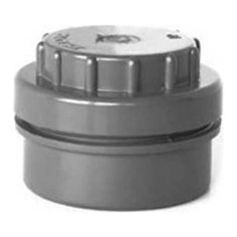 Bouchon mâle avec filetage en PVC gris 32