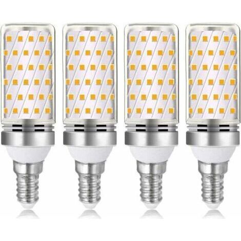 FENOPLASTICAAmpoule LED E14 16W, blanc chaud 3000K, 1600 lumens, équivalent à une ampoule halogène E14 100W/120W, AC 230V, non dimmable, paquet de 4. (1/5)