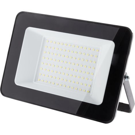 Projecteur LED de chantier étanche à poser - 100W 1000lm IP65 6500K - Noir - Zenitech