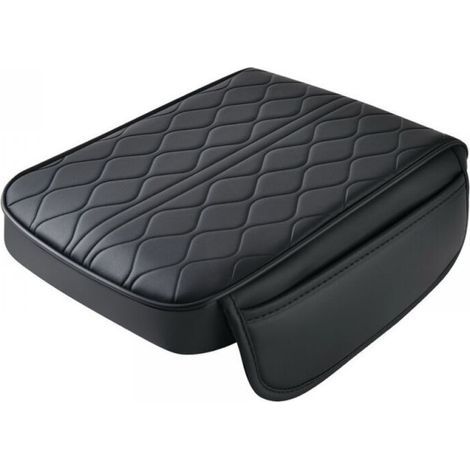 Coussin Accoudoir Voiture Amélioré,Coussin d’Accoudoir Voiture Universel avec Deux Poches,Accessoire Voiture Interieur Confort pour la Plupart des Voitures,Camions et SUV (Noir) (1/5)