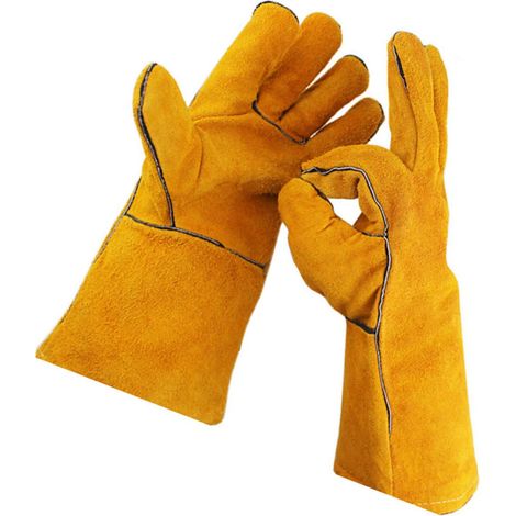 und verschleißfeste Leder Arbeitshandschuhe für Gartenarbeit