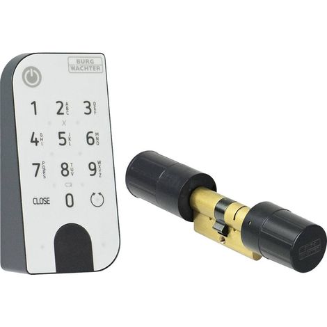 Cylindre électronique BURG-WÄCHTER secuENTRY Home 5001 avec clavier Pincode ENTRY - 6 utilisateurs (1/8)