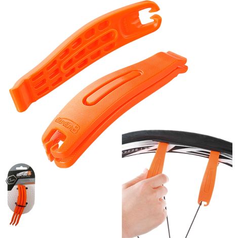 Fahrradreifenhebel Orange Super-B Standard- und Schlauchlosreifen