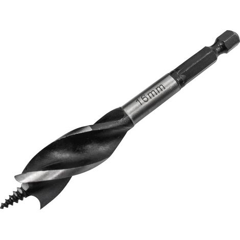 Faithfull Tri-Point Speed Auger Bit 16mm Stubby FAITPAS16 (1/2)