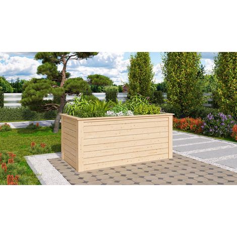 Hochbeet 1 natur 203x105x92 cm