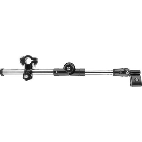 Porte-parapluie - Inox - Réglable en hauteur - Compatible vélo électrique - Design contemporain - Noir (1/4)