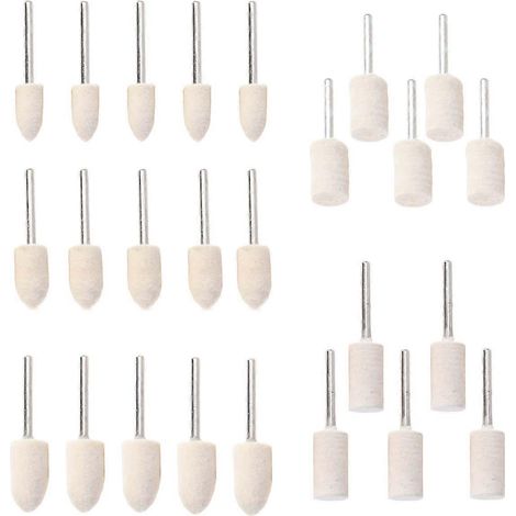 30-teiliges Polierscheiben-Set aus Wolle für Kosmetikgeräte, Schmuck, Edelstahl, Glas und mechanische Teile-30pcs (1/3)