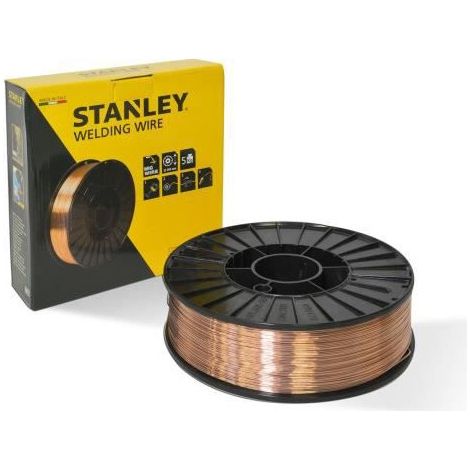 Stanley – Bobine fil à souder MIG MAG 0,6mm 5kg – Précision et durabilité pour soudures solides – Compatible postes semi-automatiques