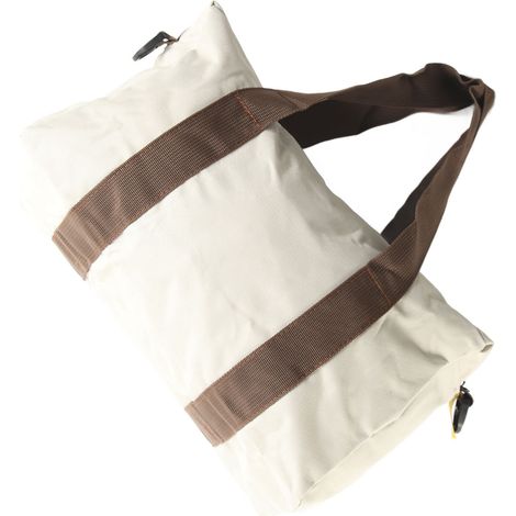 Weit zu öffnende, wasserdichte Werkzeugtasche mit hoher Tragfähigkeit, Aufbewahrungsmöglichkeiten für Kleinteile aus Canvas, grau, 14 Zoll (1/5)