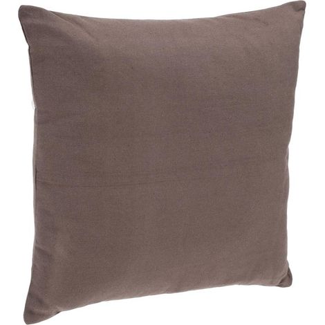 Coussin déhoussable en Coton Taupe 38 x 38 cm - Atmosphera