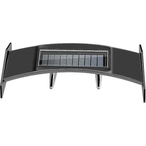 Mini-Heckspoiler mit solarbetriebenen roten LED-Leuchten, universeller Hochleistungsspoiler, verstellbarer Spoiler (1/5)