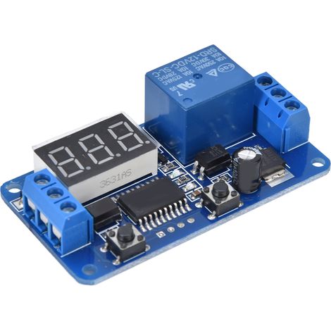12V Zeitschaltuhr mit intermittierendem, unendlichem MCU-Zyklus-Zeitrelaismodul und LED-Anzeige (1/5)