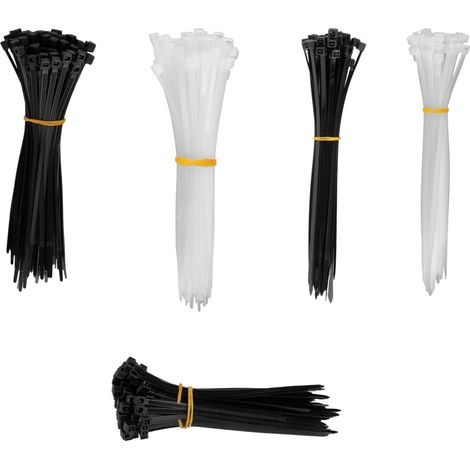 Set di 500 fascette stringicavo in plastica multicolore amio-04317 (1/5)