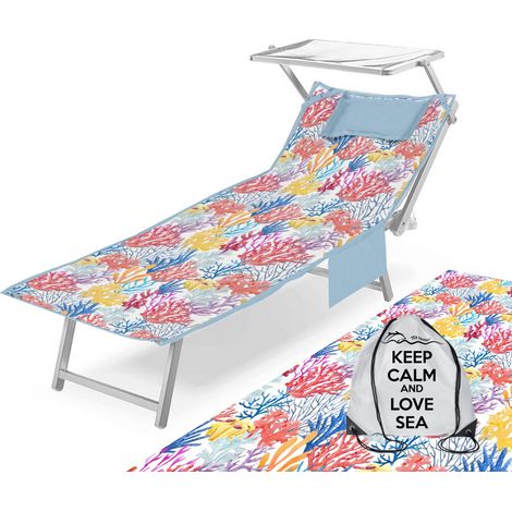 TELO Mare LETTINO TEDDY Coralli Multicolore In microfibra CON TASCHE MISURA cm. 80 X 190 (1/4)