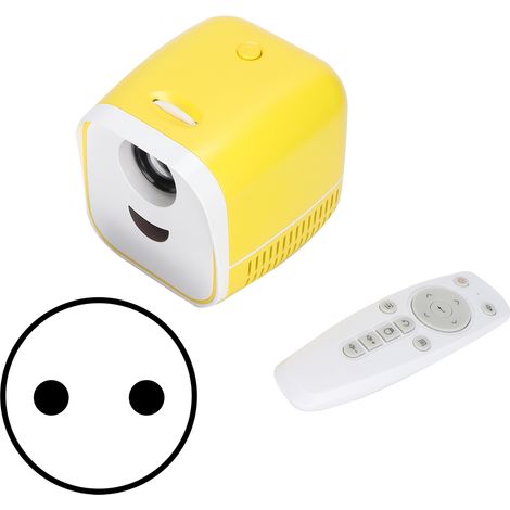 Mini projecteur portable LED HD numérique avec prise AU, compatible carte mémoire et câble audio 3.5mm (1/5)