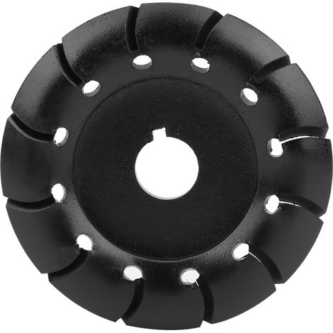 Lame de façonnage acier manganèse noir 85x16mm 12 dents pour meuleuse, pièces de menuiserie bois. (1/5)