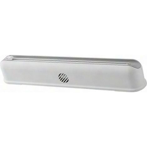 Distributeur de film plastique à ventouse puissante, fixation murale, coupe-film aluminium et cling film, outil de cuisine pratique. (1/5)