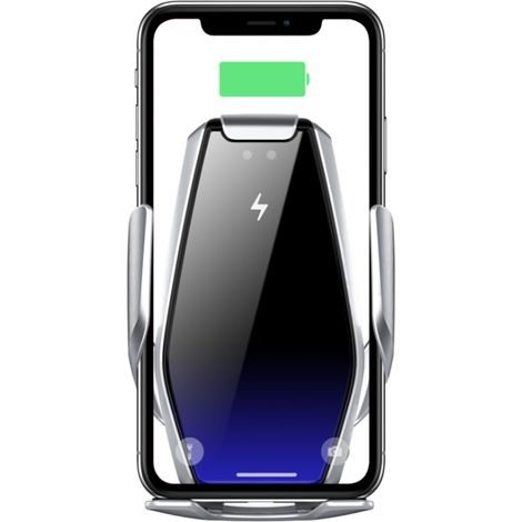 Chargeur Sans Fil Pour Voiture - Support Ventilation Automatique - 15 W - Compatible iPhone Et Samsung - 1 Pièce (1/5)