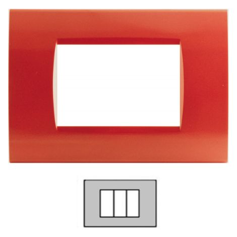 PLACCA TECNOPOLIMERO T1 8003-15 3P CORALLO