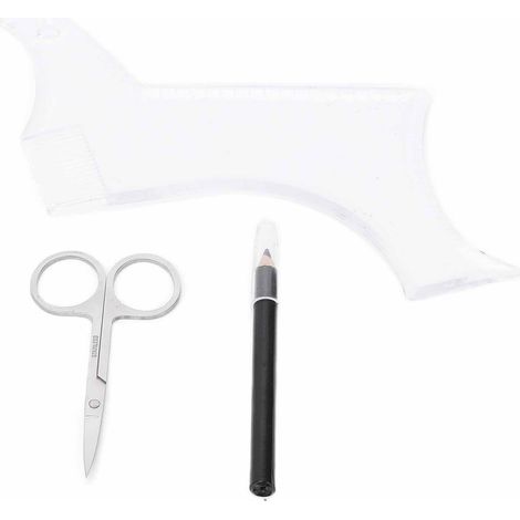 3-teiliges Bartpflege-Set: Schere, Kamm und Präzisionsstift für einen professionellen Look (1/5)