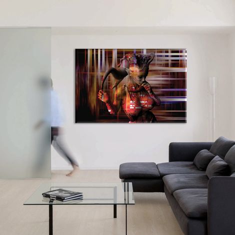 BEING Abstraction - Tableau Canvas sur châssis en bois - Dimension : 140x100 cm (1/5)