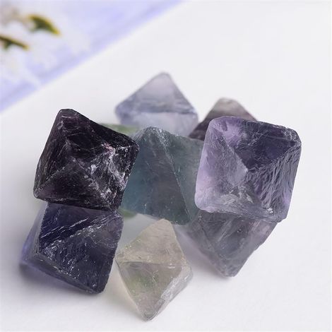 20g-50g Cristal Naturel Fluorite octaédrique Roche spécimens GemThe Aquarium décoration de la Maison Collections de la Maison (1/5)