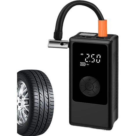 Pompe à air électrique pour voiture - Pompe à air sans fil pour voiture - Gonfleur de voiture robuste - Pompe de gonflage sans fil à transmission directe - Gonfleur de pneu compresseur (1/5)