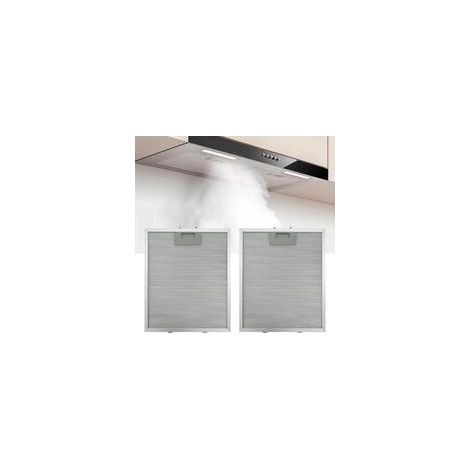 Filtre de Graisse Métallique de Capuchon de Cuisinière, (2PCS, 320x260mm)Filtre de Ventilation de Capuchon en Maille en Aluminium à 5 Couches, Filtres de Ventilateur d'Extracteur Universel