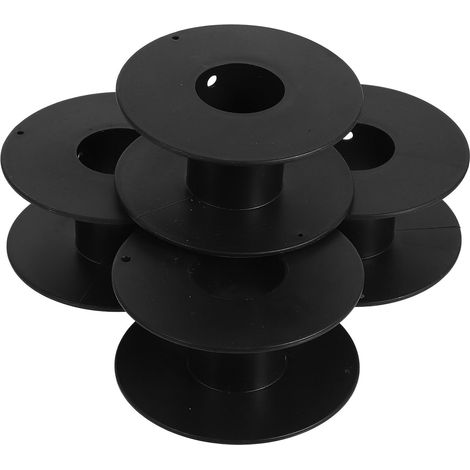 Lot de 4 bobines de câbles multifonctions, en plastique robuste, bobine légère pour enrouler et ranger les rallonges et les câbles métalliques, grande capacité pour (1/5)