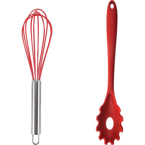 Ensemble Ustensiles Cuisine Silicone - Resistante Chaleur Anti Rayures Pour Casseroles Anti Adhesives - Lot De 2 (1/5)