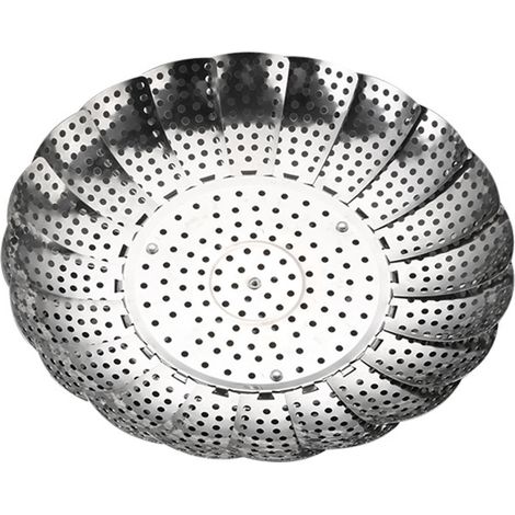Plaque vapeur en inox, panier vapeur pliable pour usage domestique (1/5)