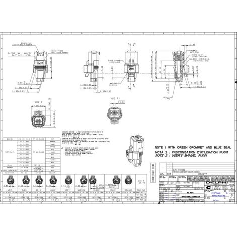 Aptiv 211PC022S9049 Connettore automotive femmina 2 vie GEN1 - SICMA 1.5 - Bianco