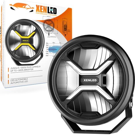 Projecteur rond LED XENLED - X-RAY 7" - 80W - Homologué R149 et R10 - 2800Lms LED OSRAM - 5700K - 170mm Driving Beam (1/5)