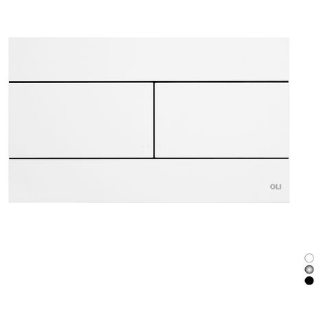 PLACCA SLIM DUAL- Bianco- OLIVE- pezzi 1