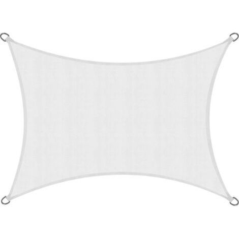 Voile d'ombrage blanche, tente d'extérieur à isolation thermique, aide au camping en plein air, blanc, 2M×3M (1/5)