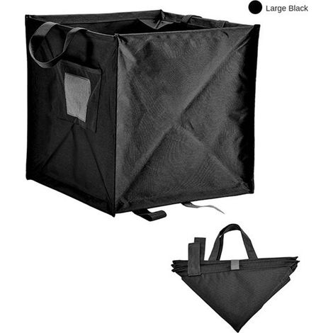 Farbe: Schwarz Material: Würfelförmiger Aufbewahrungskorb aus Oxford-Gewebe, großes Fassungsvermögen für den Außenbereich.