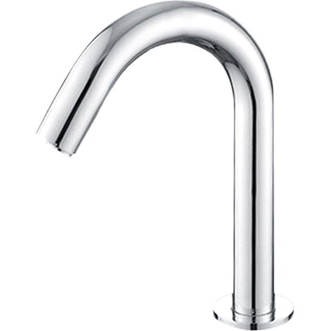 Automatischer G1/2"-Gewinde-Wasserhahn mit Infrarotsensor für Handwaschbecken, Einzel-Kaltwassersensor + Steuereinheit – Batteriebetrieben für Epidemieprävention und Hygiene – Niedrige Ausführung (1/5)