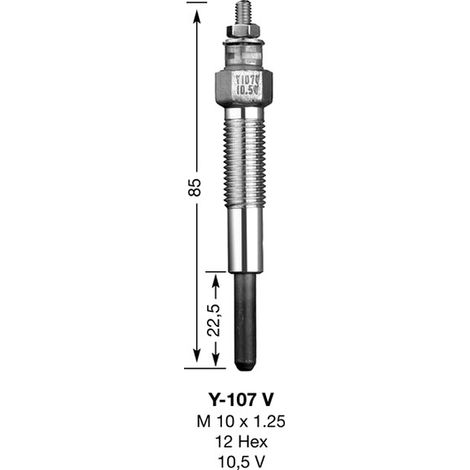 Bougie de préchauffage NGK Y107V