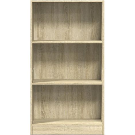 vidaXL Bookcase Sonoma Oak 60x24x109 cm Engineered Wood