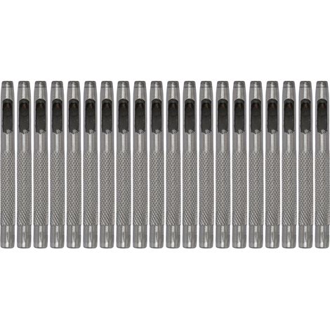 20PCS Emporte-pièce Cuir Acier Carbone Haute Dureté DIY Poinçon Rond Creux pour Ceinture 4.5mm (1/5)