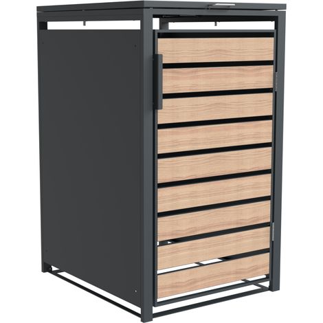 Westmann Mülltonnenbox "Lacina" für  1x 240 L, holzoptik, 1er Box