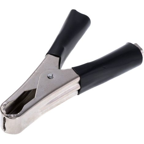 Pince crocodile pré-isolée 50Amp Noir