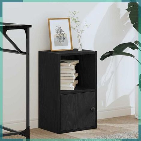 860320 Bibliothèque chêne noir 31x24x52 cm bois d'ingénierie (1/5)