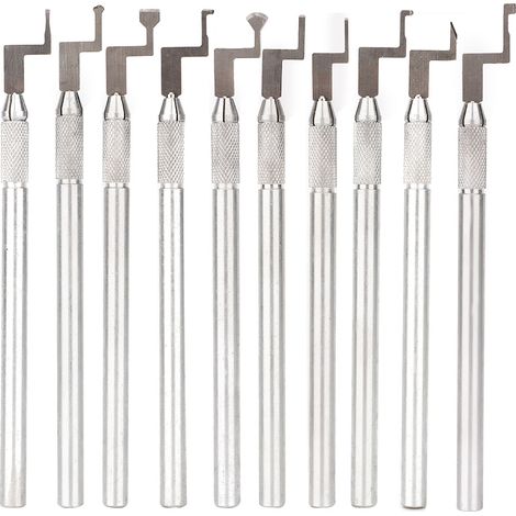 Stylo de Gravure Cire 10Pcs pour Bijoux DIY - Outil de Sculpture Métal (1/5)