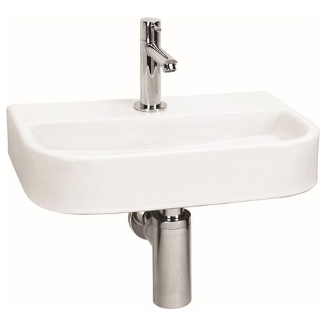 Differnz Ovale set lave-mains 38x7x24cm complet Blanc (1/5)